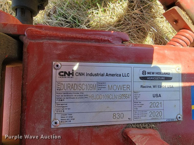 image for item ML9321 2021 New Holland DuraDisk 109M  disc mower