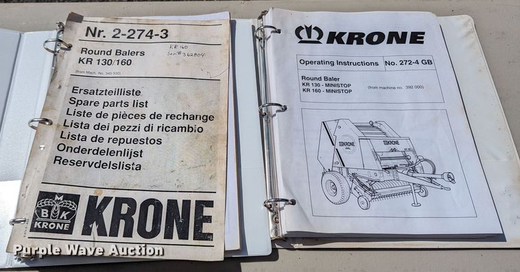 image for item MN9954 1995 Krone KR160  round baler