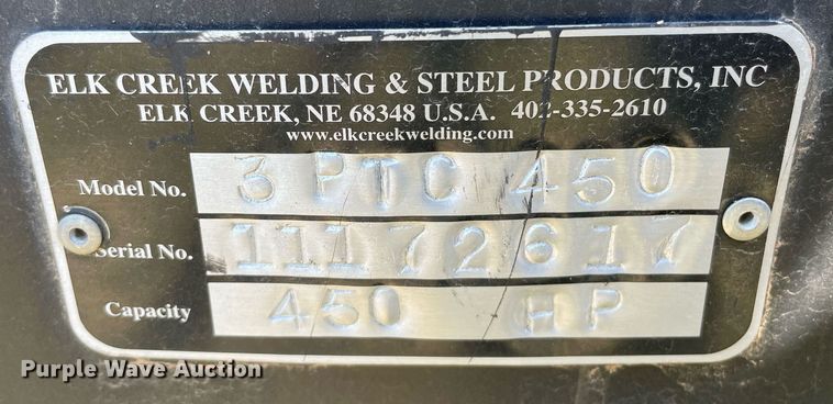 image for item MS9565 Elk Creek Welding and Steel Products 3PTO450  implement dolly