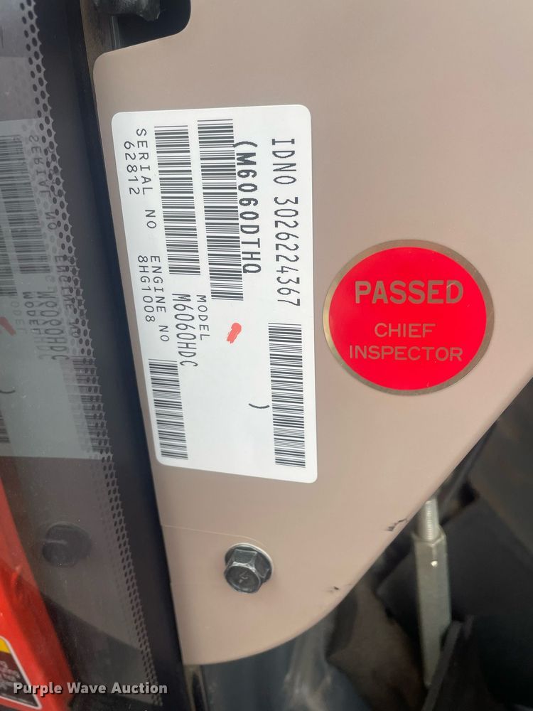 image for item MS9666 Kubota M6060  MFWD tractor