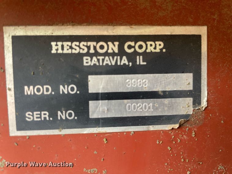 image for item MS9675 Hesston 3983  hay rake