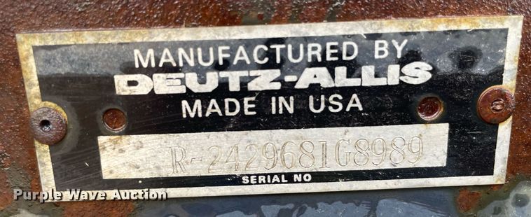 image for item MS9696 Deutz Allis  rigid head