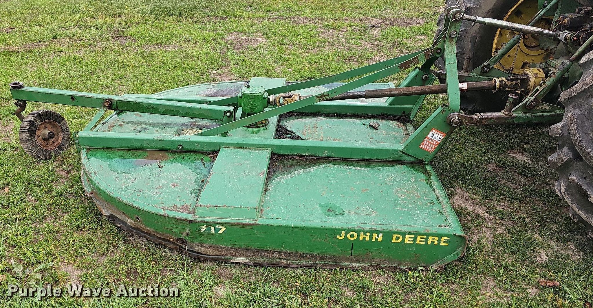 John Deere 717 rotary mower in Richland, MO Item LW9553 sold Purple