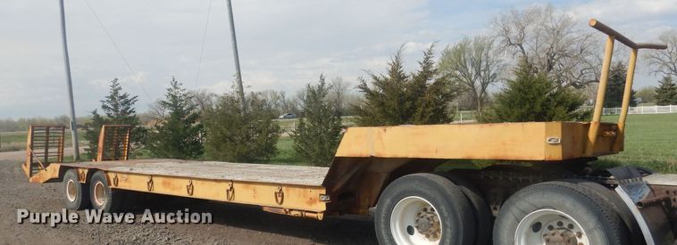 image for item DJ7029 1951 Omaha Standard  drop deck equipment trailer