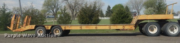 image for item DJ7029 1951 Omaha Standard  drop deck equipment trailer