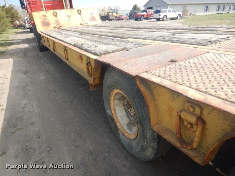 image for item DJ7029 1951 Omaha Standard  drop deck equipment trailer