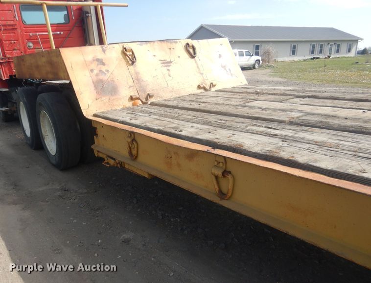 image for item DJ7029 1951 Omaha Standard  drop deck equipment trailer