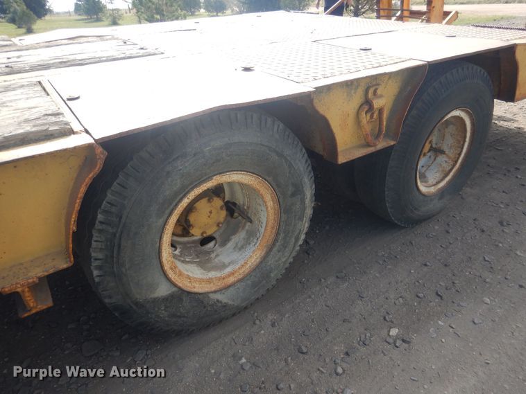 image for item DJ7029 1951 Omaha Standard  drop deck equipment trailer