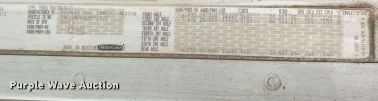 image for item DL7174 2014 Freightliner Coronado SD  semi truck