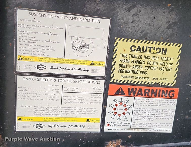 image for item DO4383 2006 Transcraft Eagle IIN W2  flatbed trailer