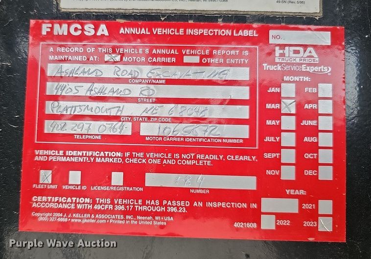 image for item DO4383 2006 Transcraft Eagle IIN W2  flatbed trailer