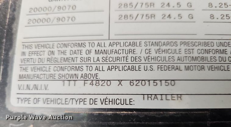 image for item DO4383 2006 Transcraft Eagle IIN W2  flatbed trailer