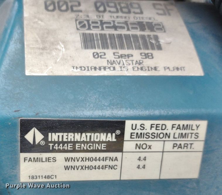 image for item DQ1715 1999 International 4700  dump flatbed truck