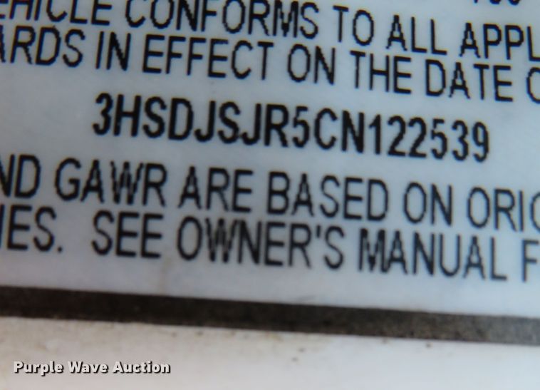 image for item DR0166 2012 International ProStar  semi truck