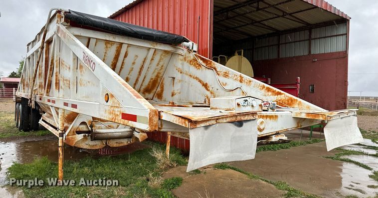 image for item LR9744 1989 Ranch  bottom dump trailer