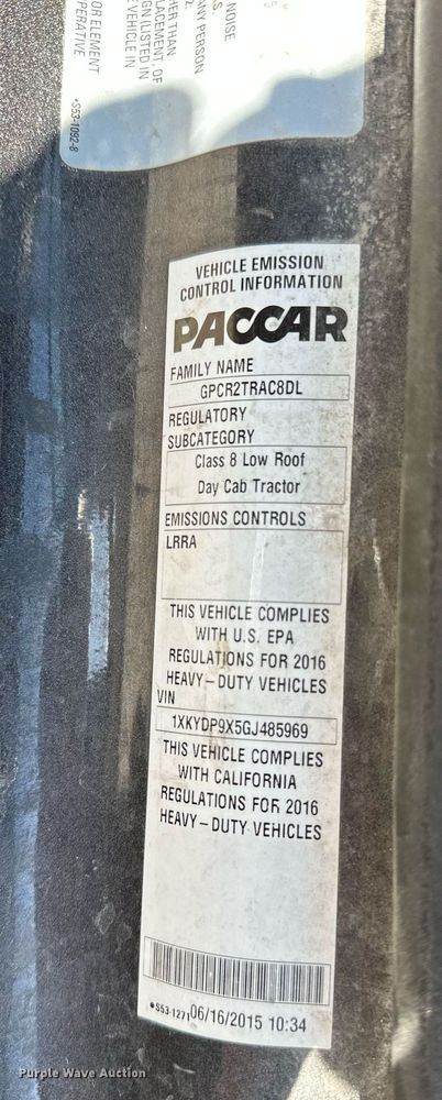 image for item LR9768 2016 Kenworth T680  semi truck