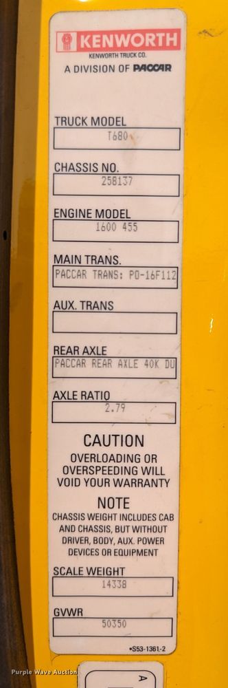 image for item MN9956 2019 Kenworth T680  semi truck