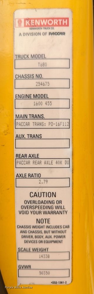 image for item MN9957 2019 Kenworth T680  semi truck