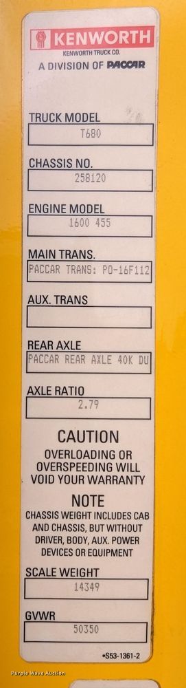 image for item MN9960 2019 Kenworth T680  semi truck