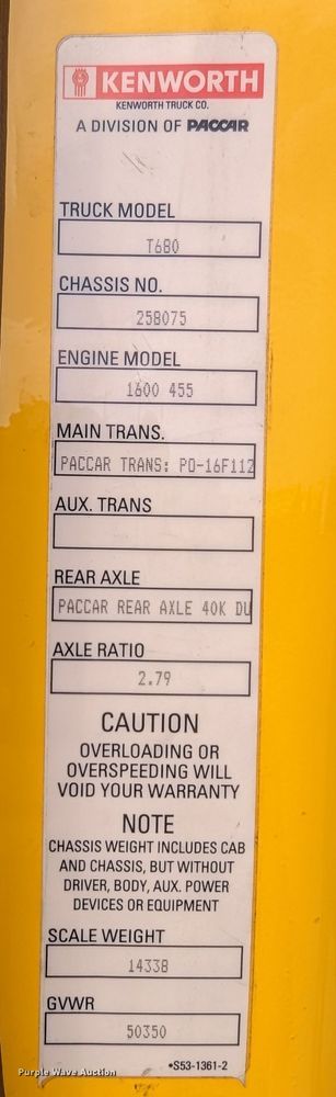 image for item MN9978 2019 Kenworth T680  semi truck