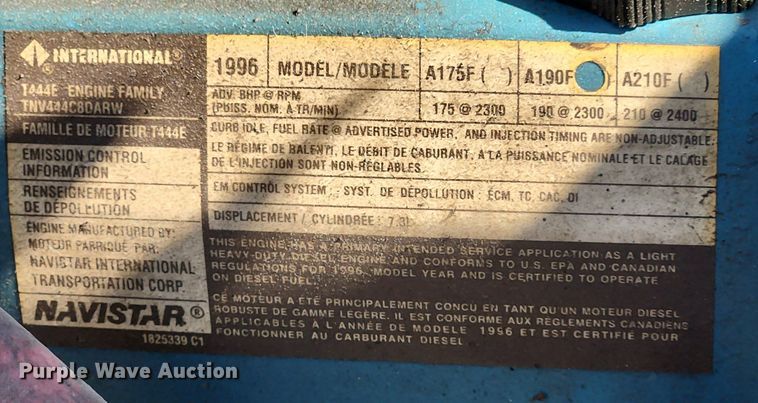 image for item MW9754 1997 International 4700  box truck