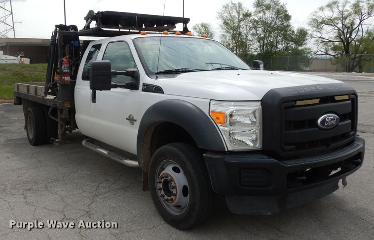 image for item DK1793 2012 Ford F450 Super Duty XL  SuperCab flatbed truck