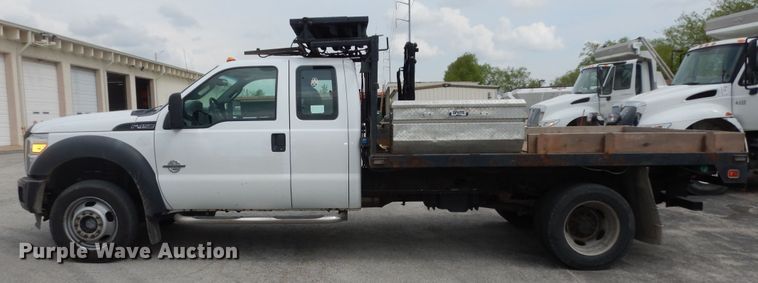 image for item DK1793 2012 Ford F450 Super Duty XL  SuperCab flatbed truck
