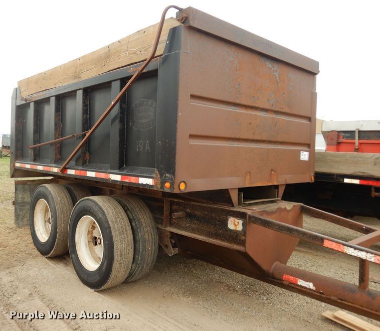 image for item DK1828 2009 Neville FL13  end dump pup trailer