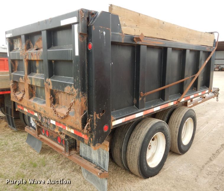 image for item DK1828 2009 Neville FL13  end dump pup trailer