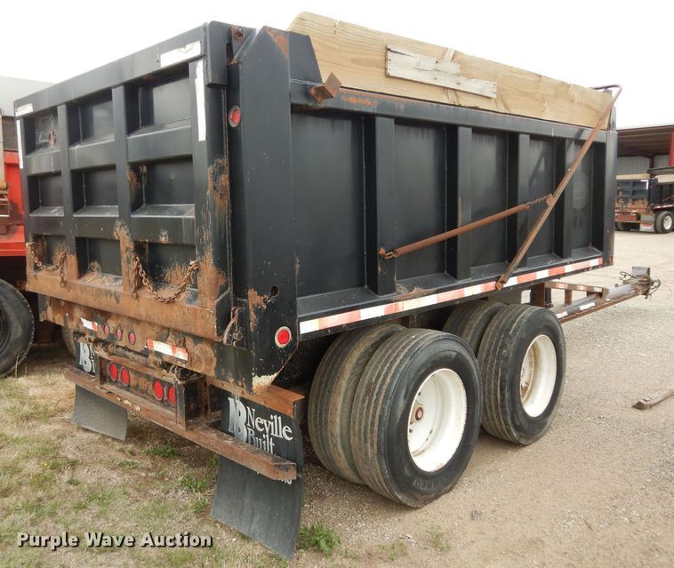 image for item DK1830 2009 Neville FL13  end dump pup trailer