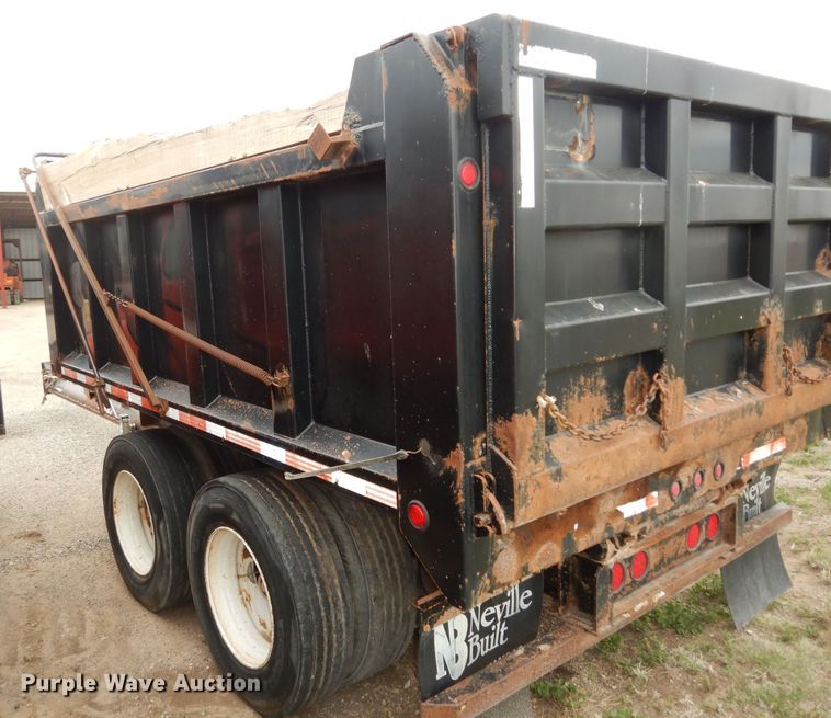 image for item DK1830 2009 Neville FL13  end dump pup trailer