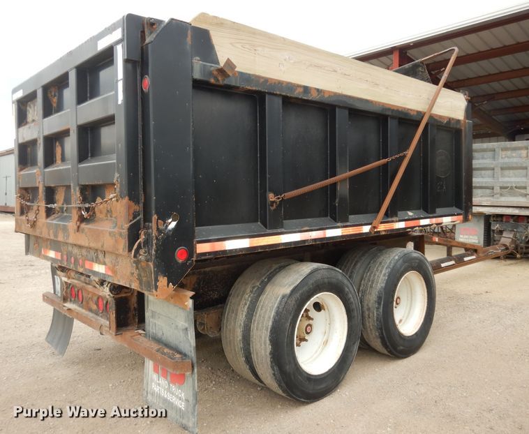 image for item DK1842 2009 Neville FL13  end dump pup trailer