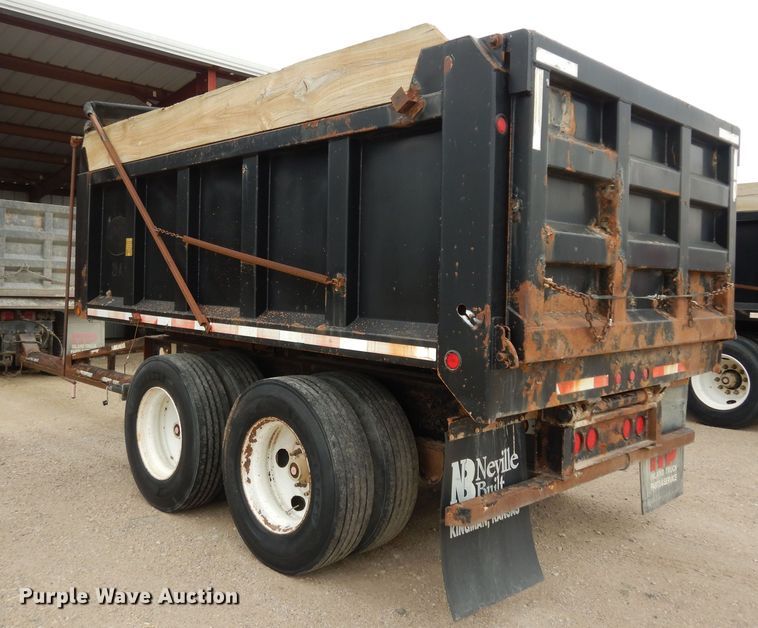 image for item DK1842 2009 Neville FL13  end dump pup trailer