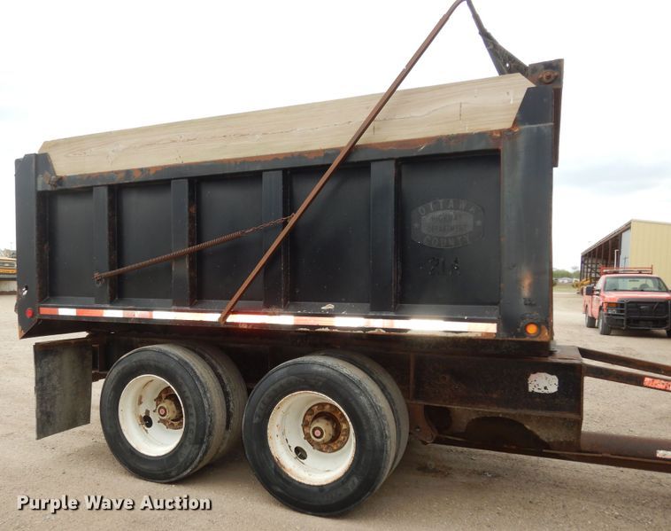 image for item DK1842 2009 Neville FL13  end dump pup trailer