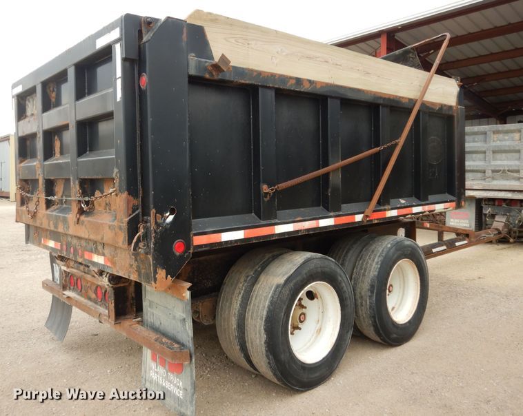 image for item DK1842 2009 Neville FL13  end dump pup trailer
