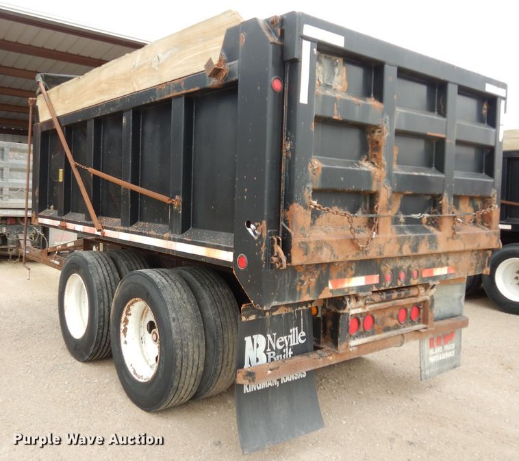 image for item DK1842 2009 Neville FL13  end dump pup trailer