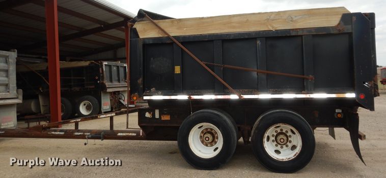 image for item DK1842 2009 Neville FL13  end dump pup trailer