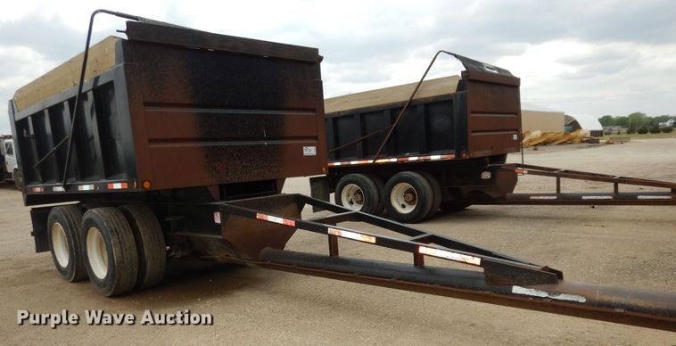 image for item DK1843 2009 Neville FL13  end dump pup trailer