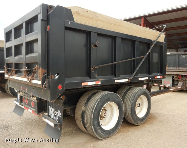 image for item DK1843 2009 Neville FL13  end dump pup trailer