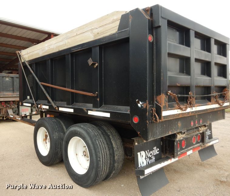 image for item DK1843 2009 Neville FL13  end dump pup trailer