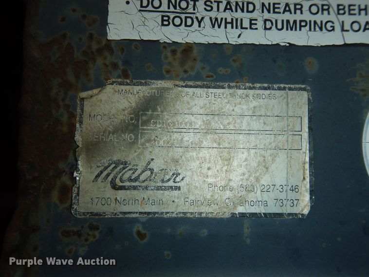 image for item DK1844 1996 Volvo WG  dump truck