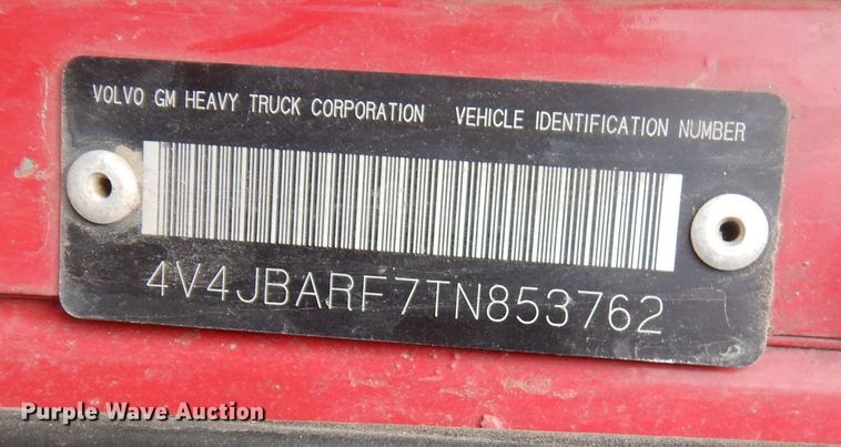 image for item DK1844 1996 Volvo WG  dump truck