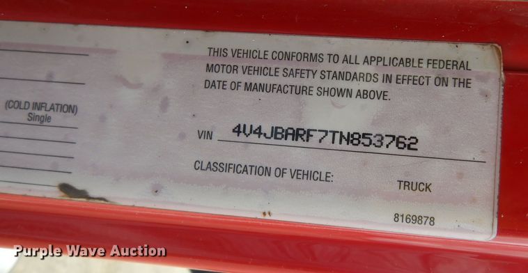 image for item DK1844 1996 Volvo WG  dump truck