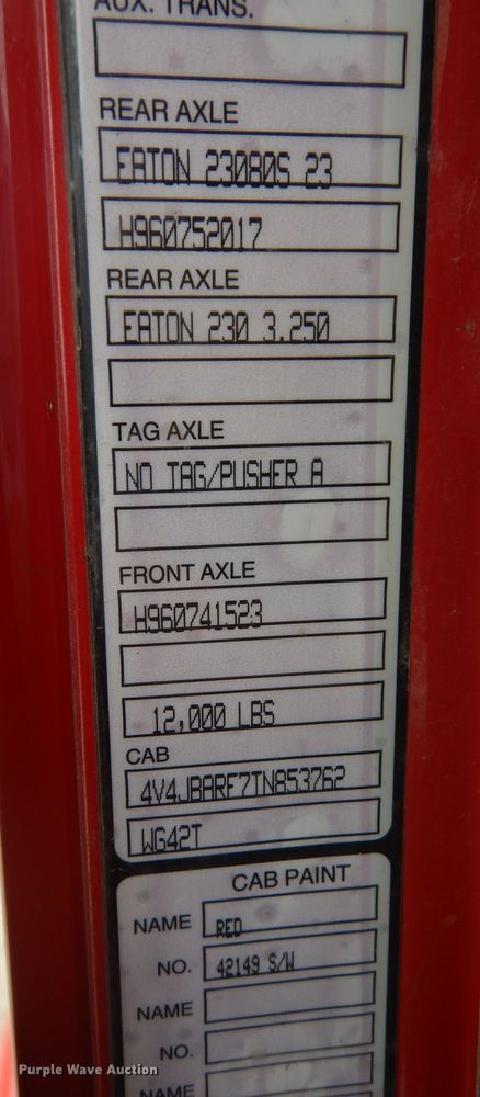 image for item DK1844 1996 Volvo WG  dump truck