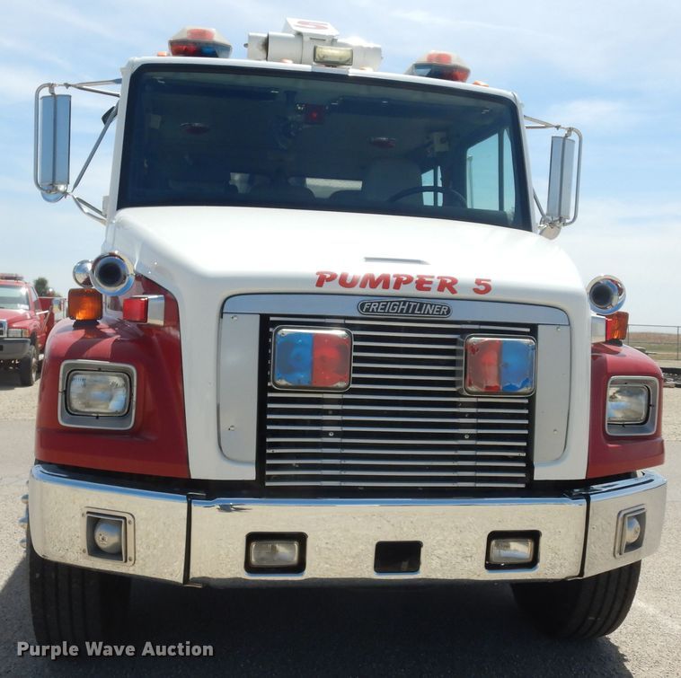 image for item DK1852 1995 Freightliner FL80  pumper fire truck