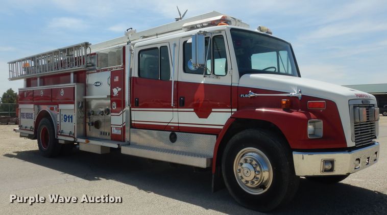 image for item DK1852 1995 Freightliner FL80  pumper fire truck