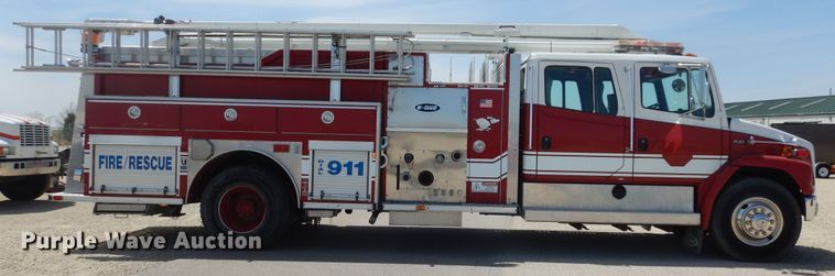 image for item DK1852 1995 Freightliner FL80  pumper fire truck