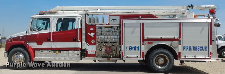 image for item DK1852 1995 Freightliner FL80  pumper fire truck