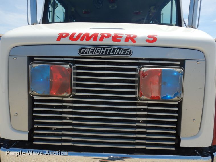 image for item DK1852 1995 Freightliner FL80  pumper fire truck