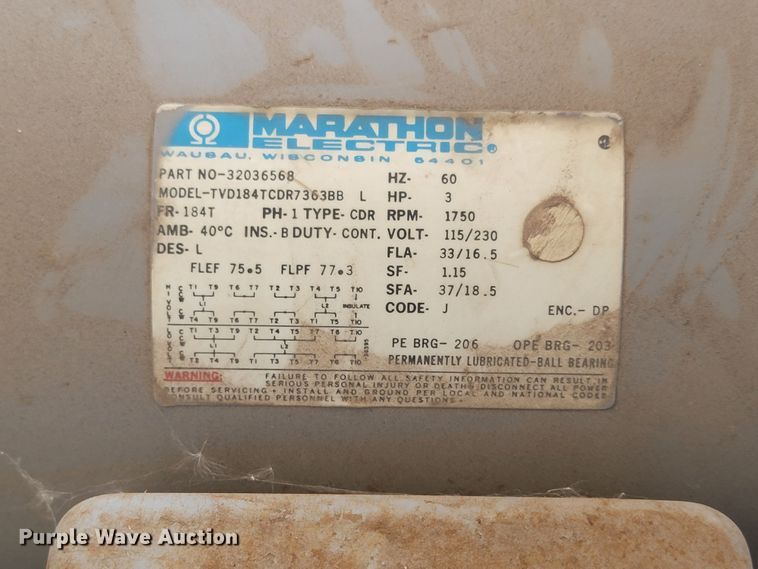 image for item DL6276 Ingersoll Rand T30  air compressor